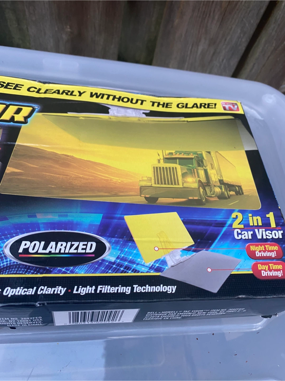 Bell + Howell TACVISOR for Day and Night, Anti-Glare Car Visor - photo 5