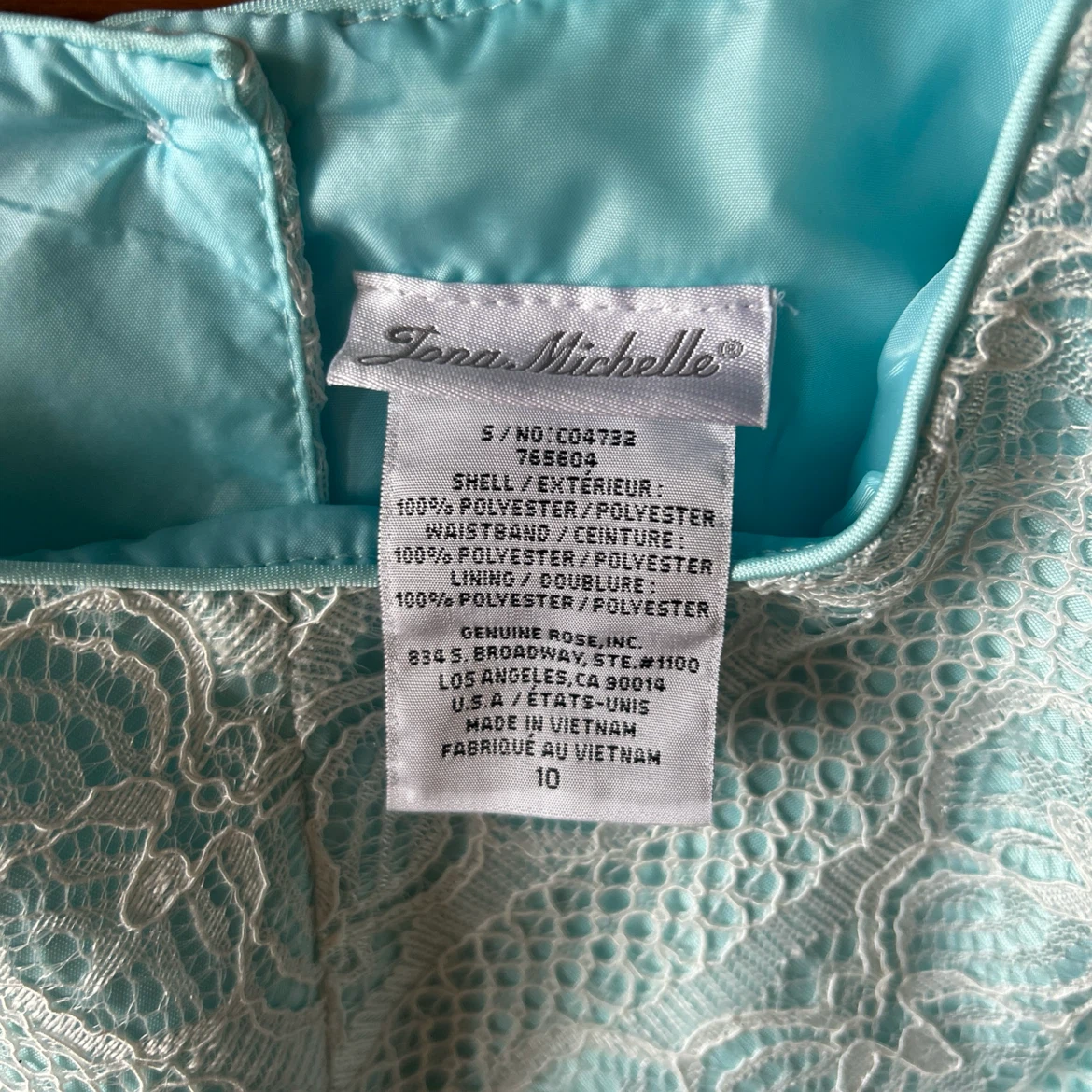Jona Michelle Girls Lace Dress Size 10 - photo 4