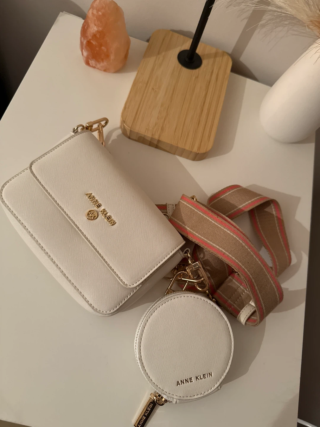 Anne Klein Crossbody Bag with Pouch