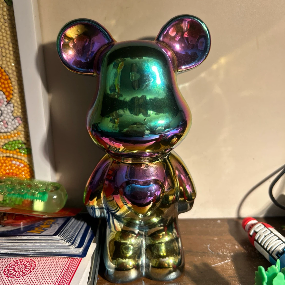 Iridescent Bearbrick-style Money Box