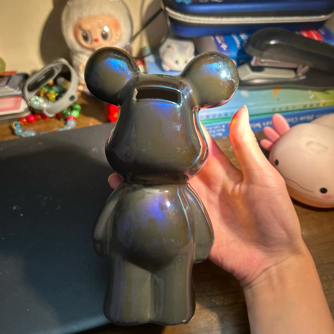 Iridescent Bearbrick-style Money Box - photo 4