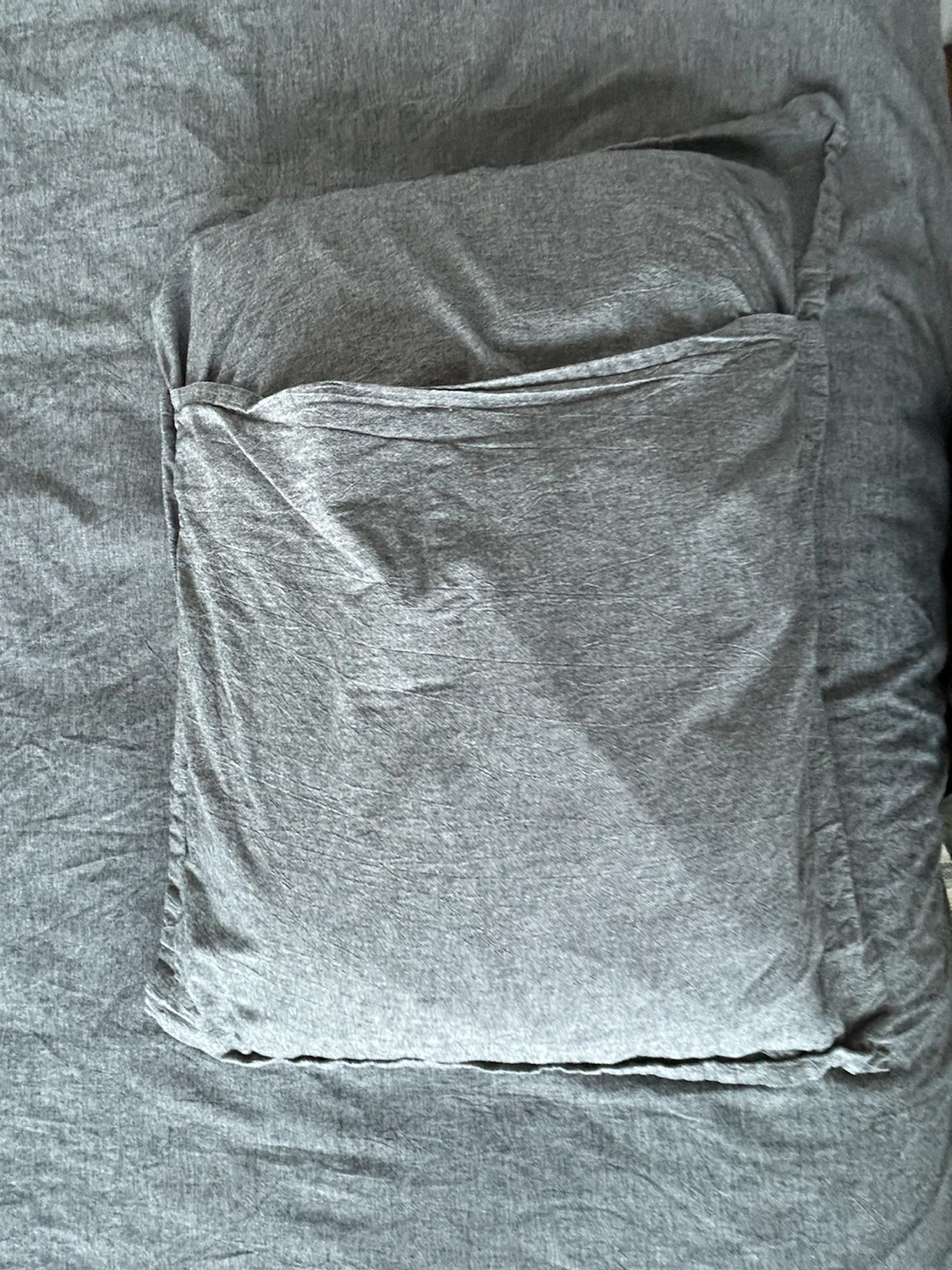 Grey Twin Duvet Cover and Pillowcase Set - photo 3