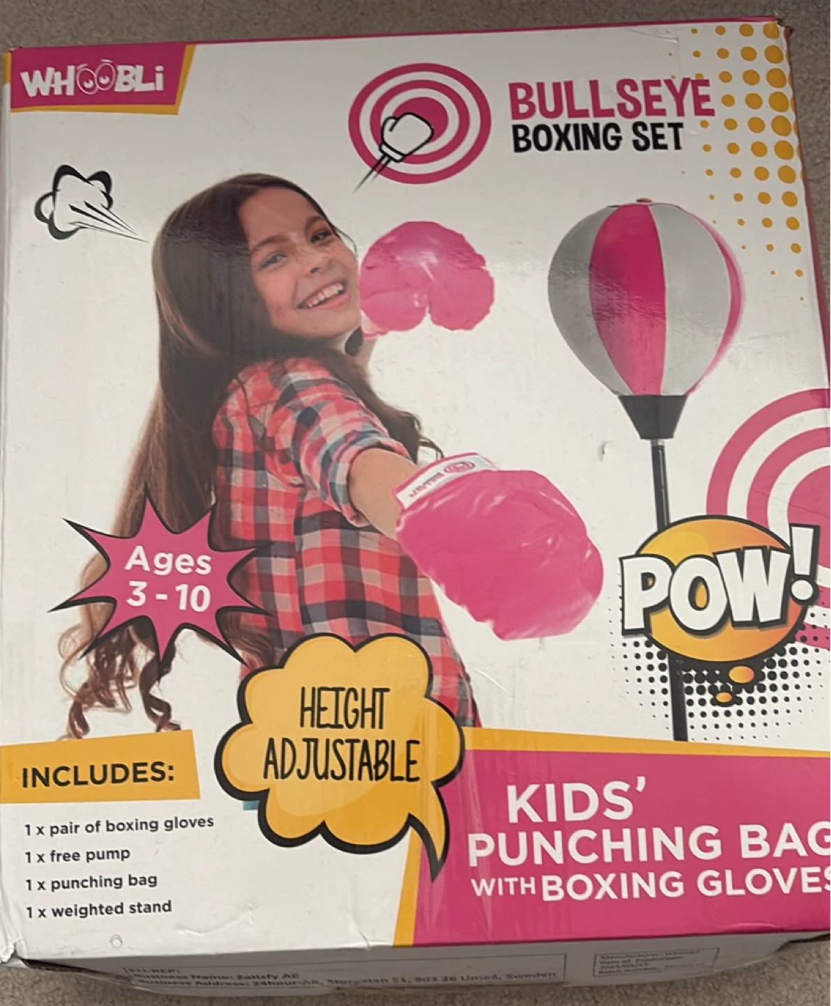 Whoobli Kids' Bullseye Boxing Set