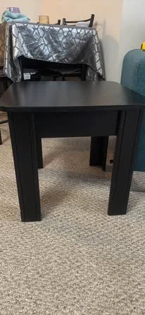 2 Black Side/End Tables - 20”W x 20”D x 19”H