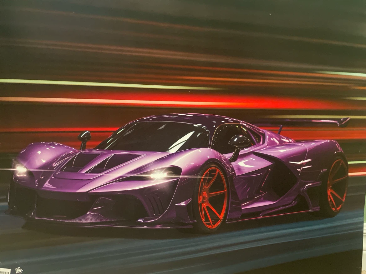 hyper car poster