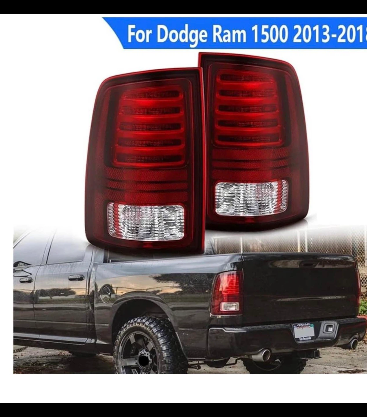 Tail Lights for Dodge Ram 1500 2013-2018 - photo 4