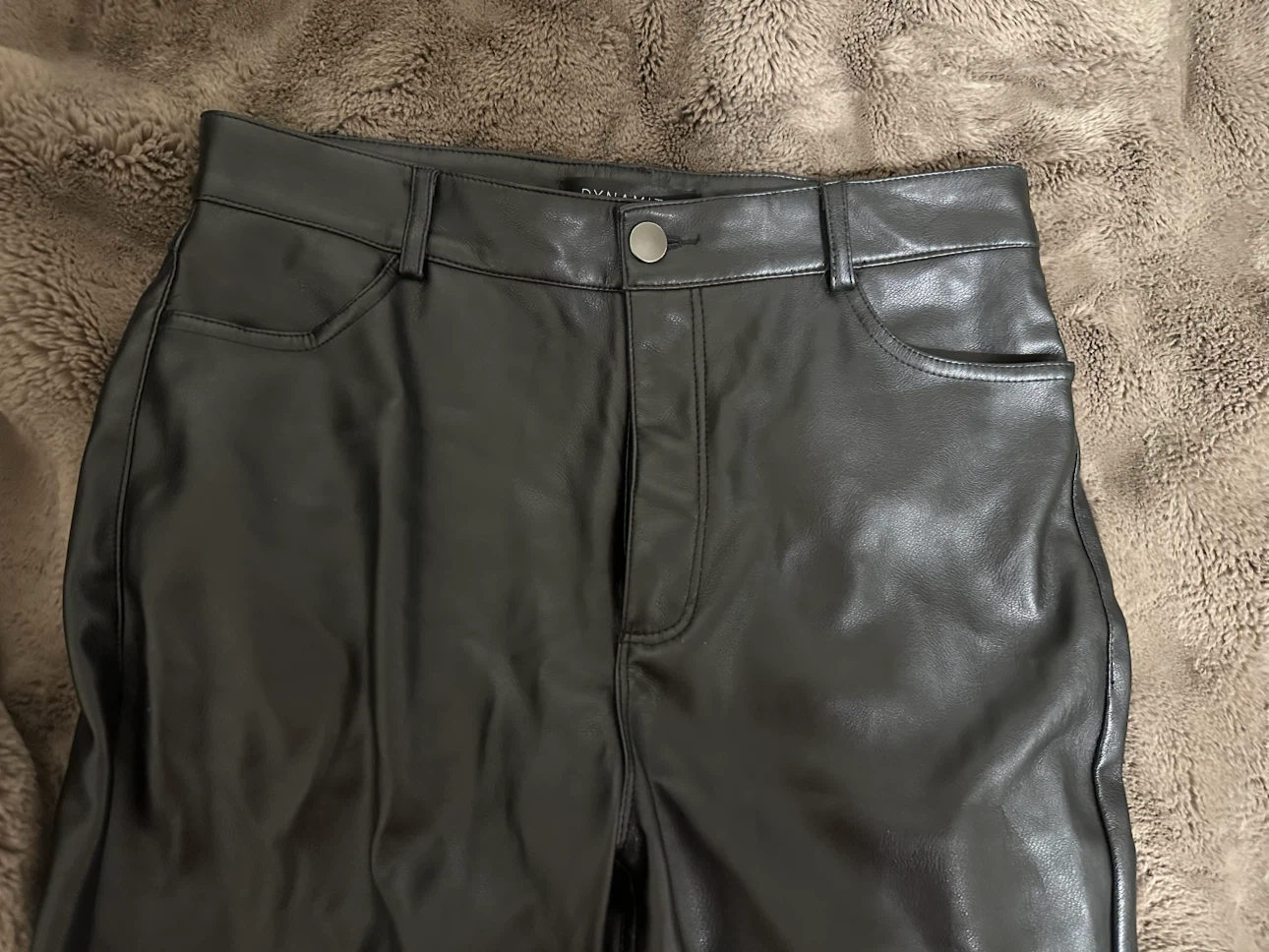 Dynamite Black Faux Leather Pants
