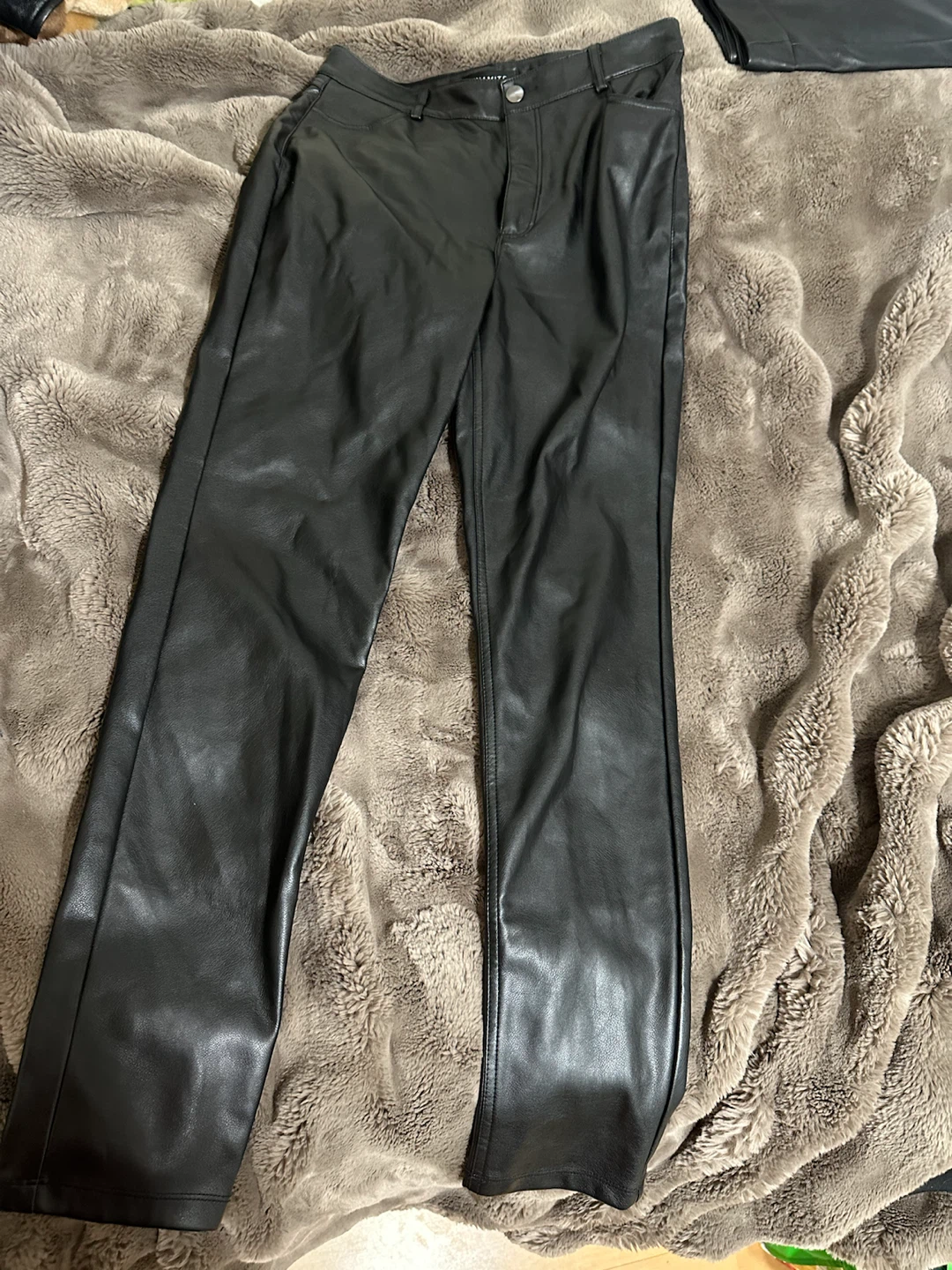 Dynamite Black Faux Leather Pants - photo 2