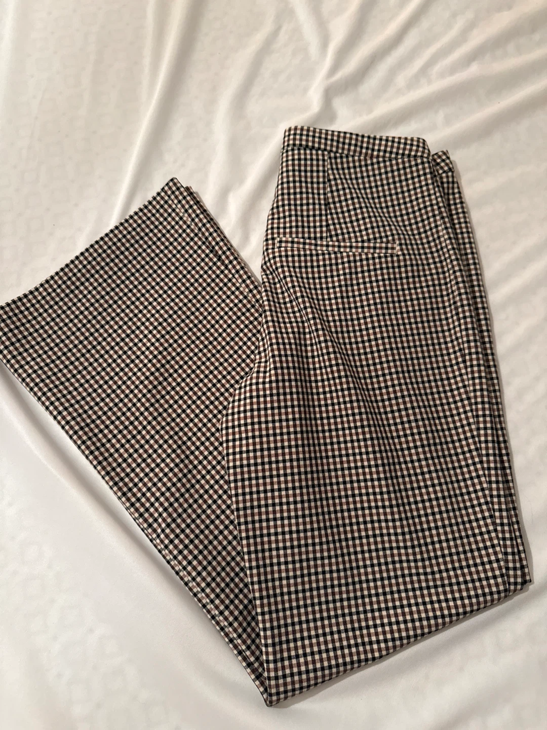 H&M Checkered Dress Pants Low Rise