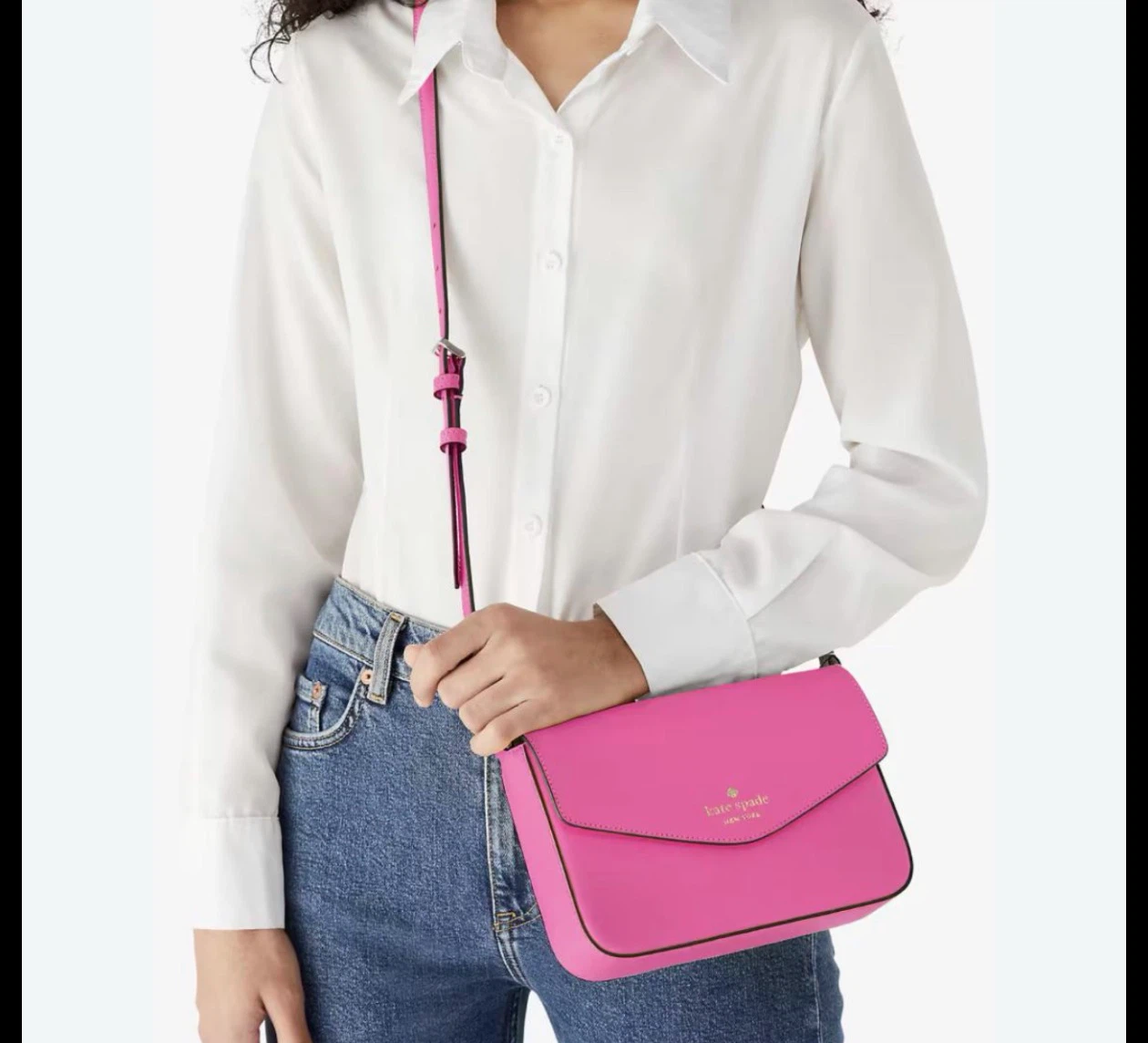 Vibrant pink Kate Spade Sadie Envelope Crossbody - photo 5