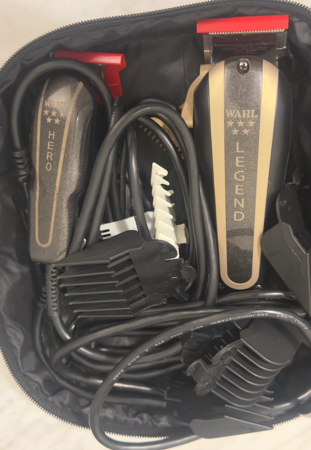 Wahl Legend & Hero Corded Hair Clippers Set with Bag