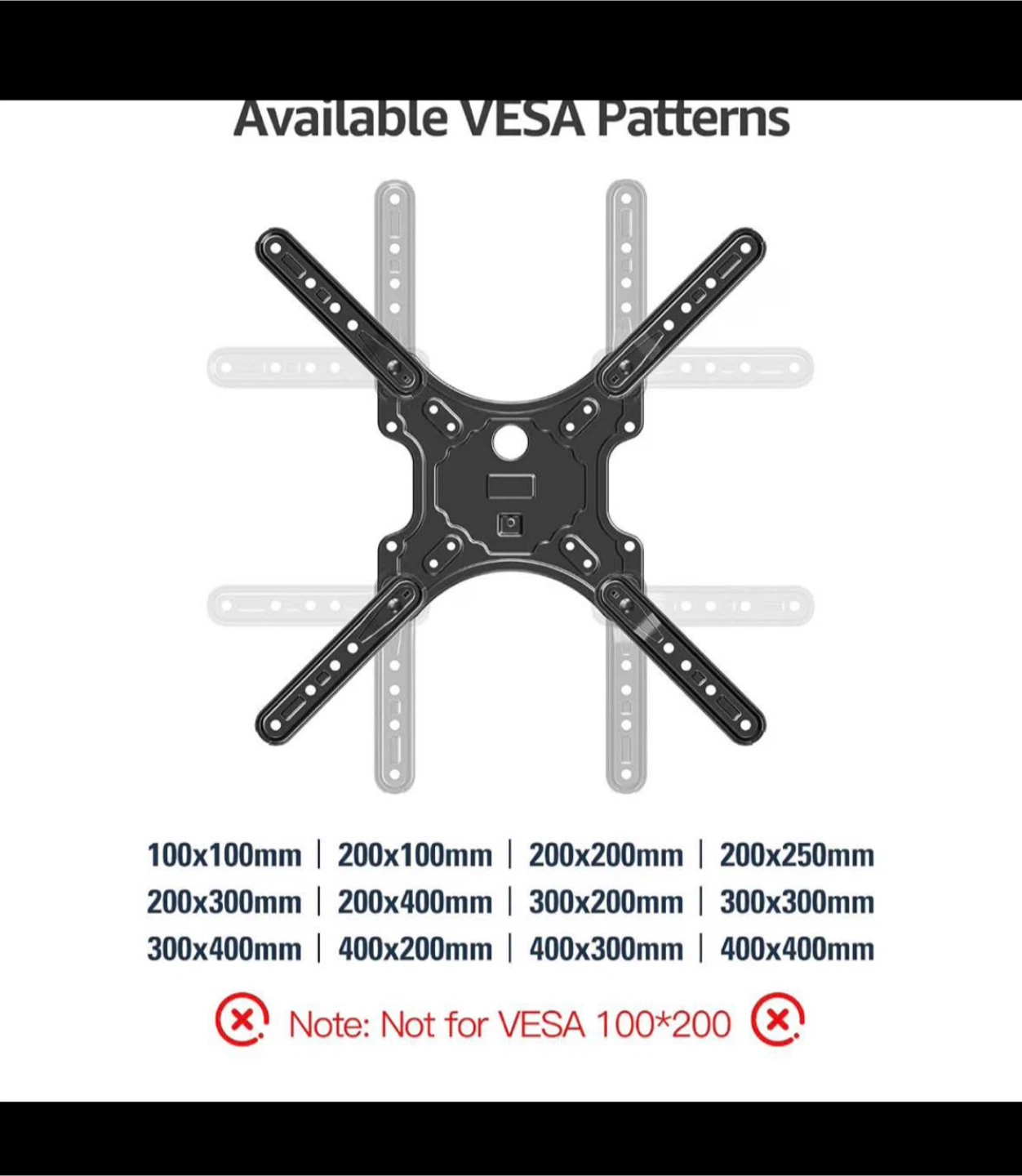 Adjustable TV Wall Mount Bracket 26"-60" - photo 2
