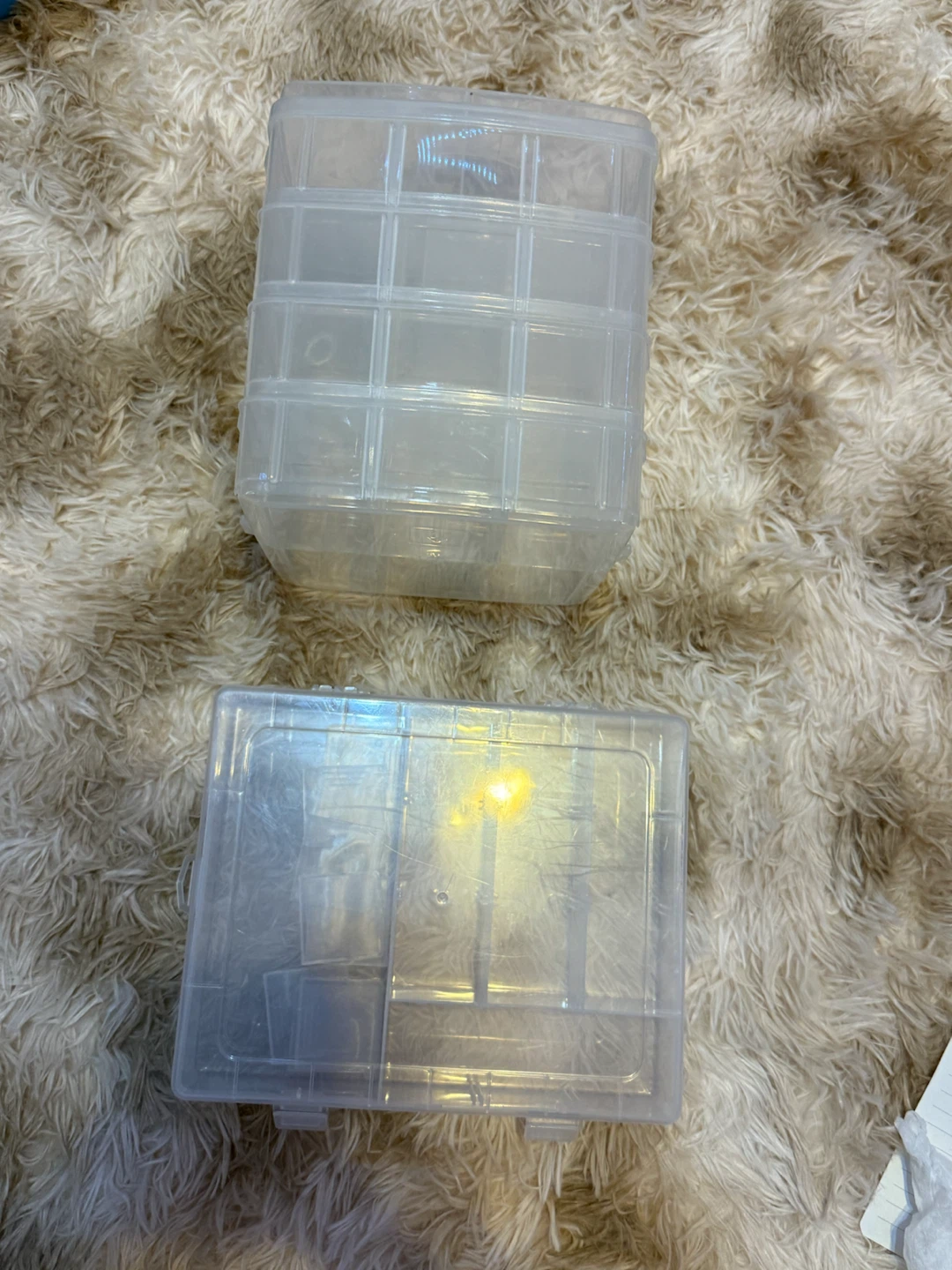 Clear Plastic Storage Organizers (Set of 2)