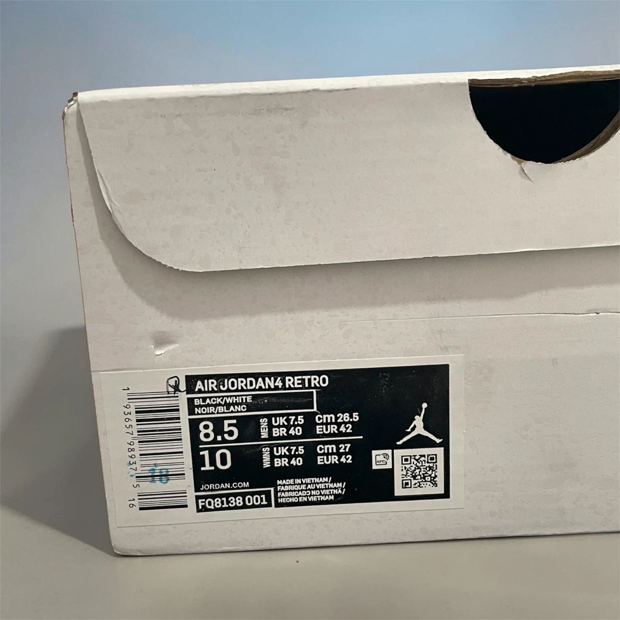 Air Jordan 4 Retro Black/White - photo 5