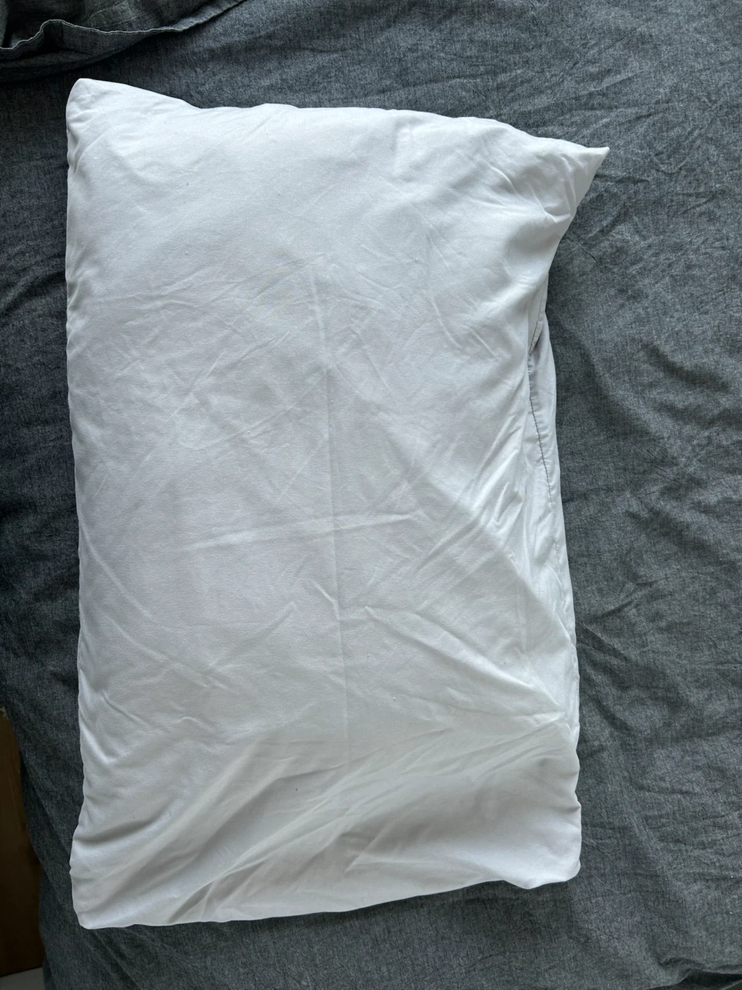 Light grey twin bedsheet & pillowcase - photo 2