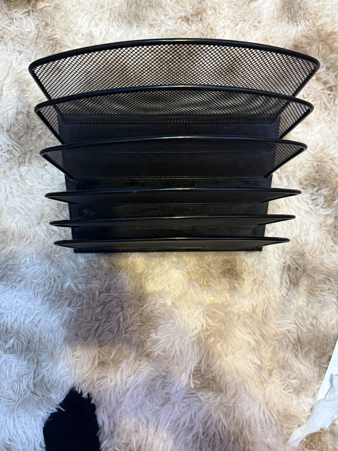 Black Mesh Desk Organizer