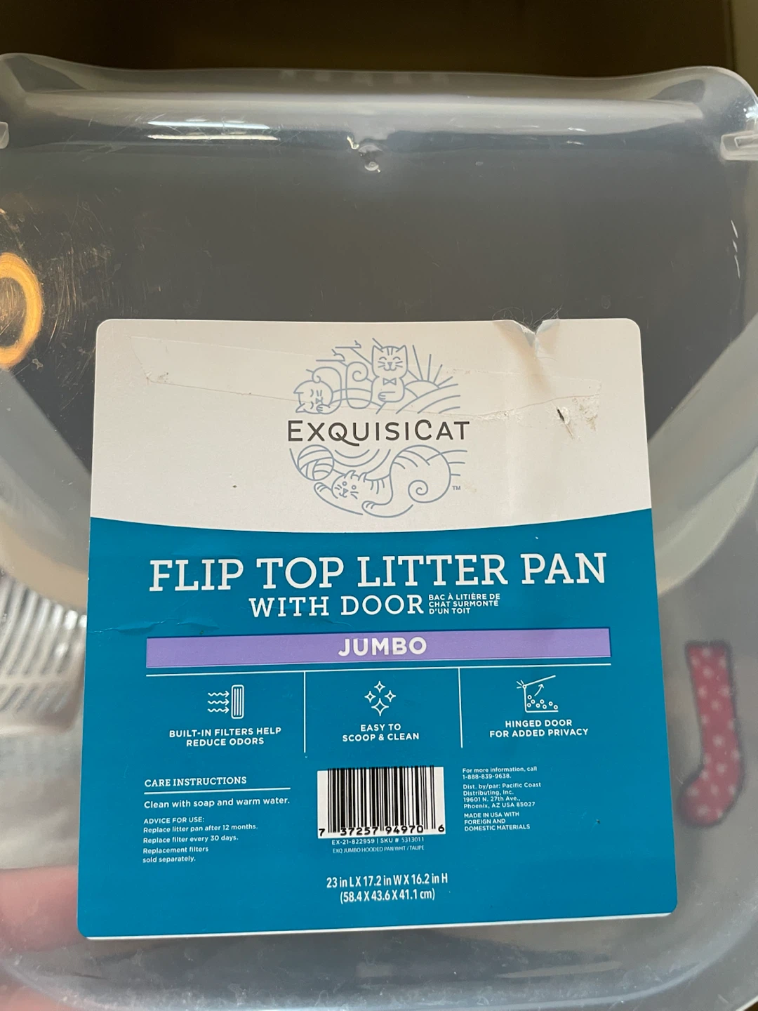 Cat Hooded LitterBox & Supplies Lot - photo 2