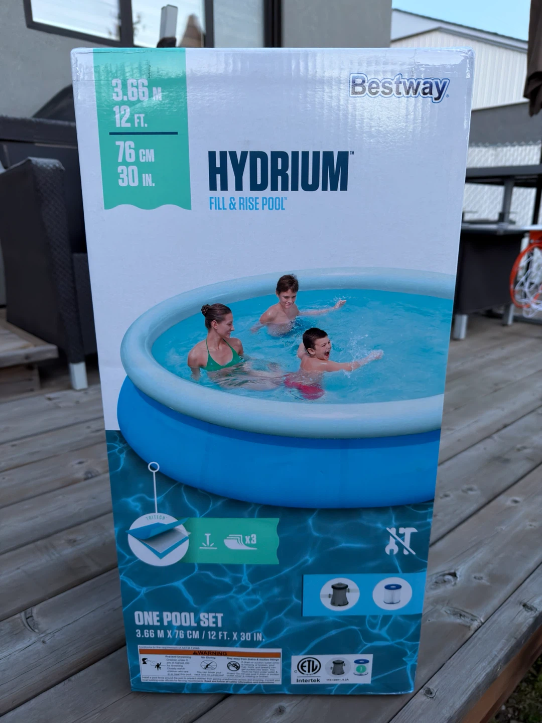 Bestway Hydrium Fill & Rise Pool 3.66m x 76cm