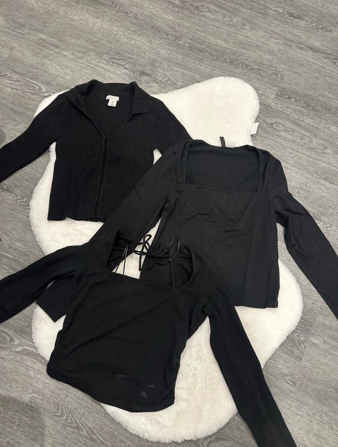 Black Long Sleeve Tops