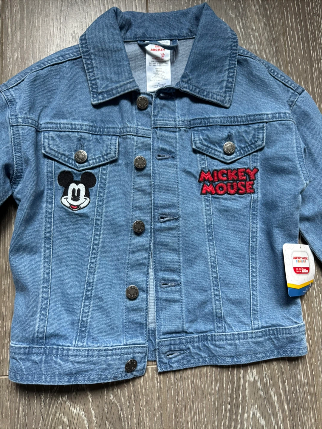 Disney Junior Mickey Mouse Denim Jacket Size 4T - photo 2
