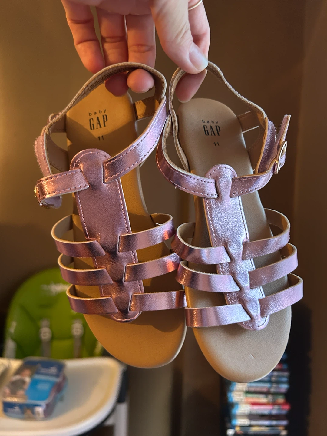 Baby Gap Pink Metallic Sandals Size 11