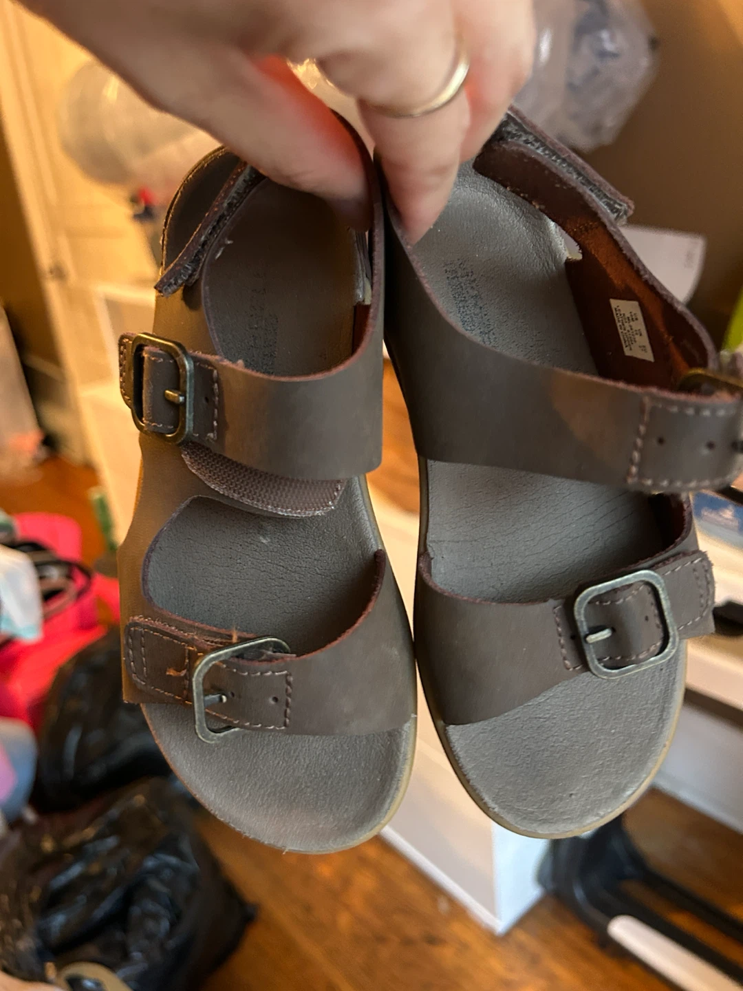 Merrell Kids Brown Leather Sandals