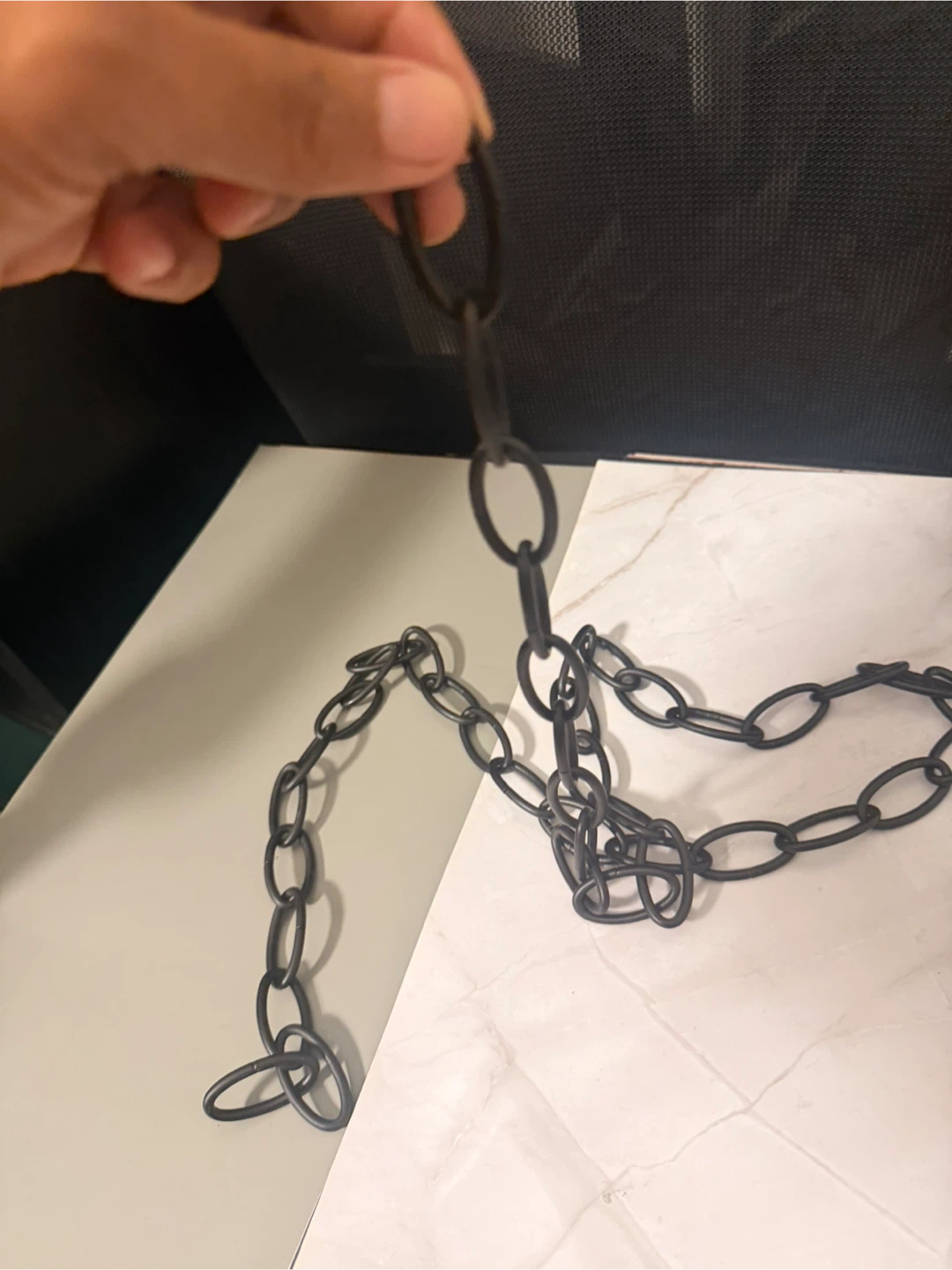 Black Metal Chain Set 4 feet - photo 2