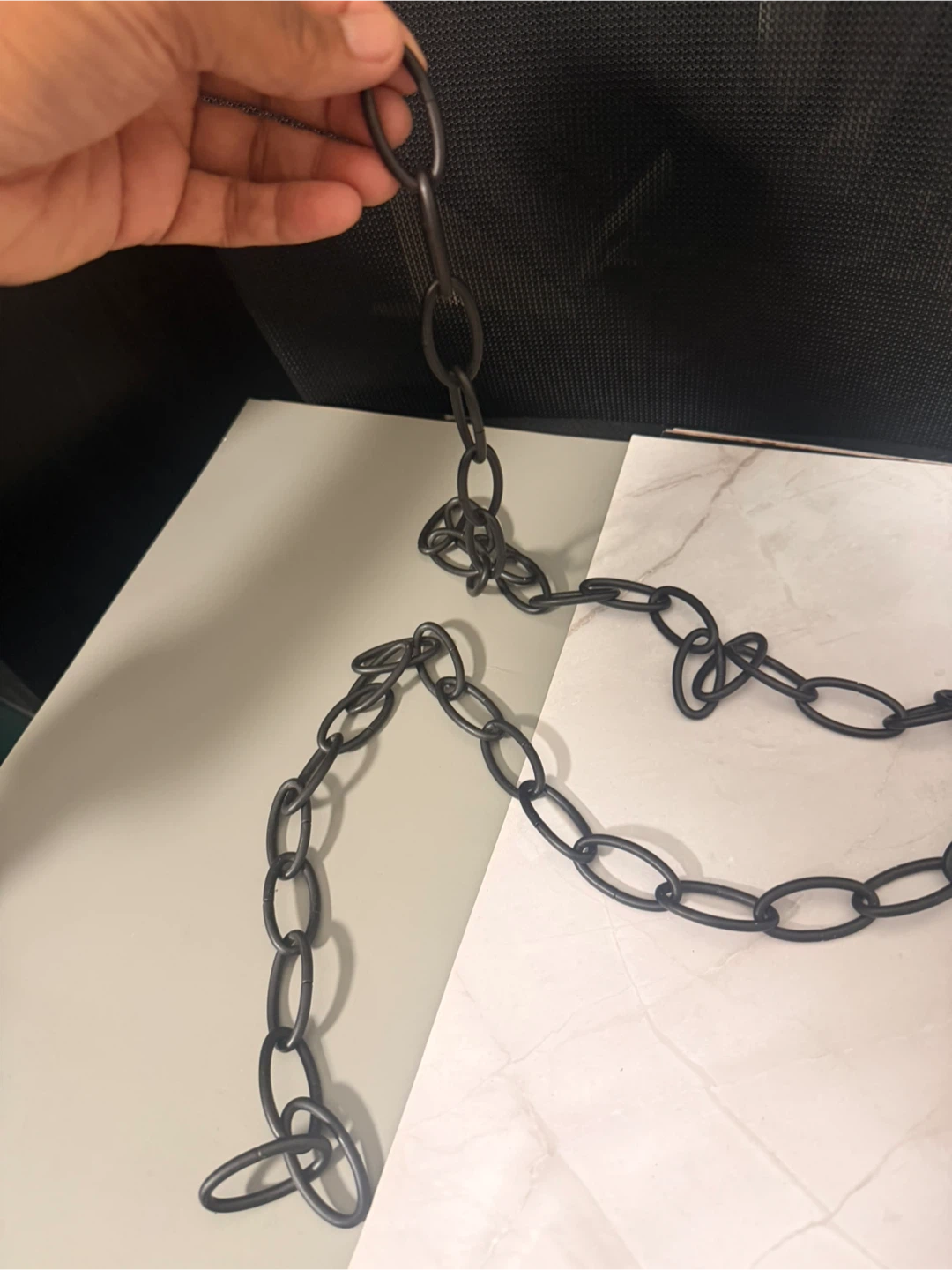 Black Metal Chain Set 4 feet - photo 5