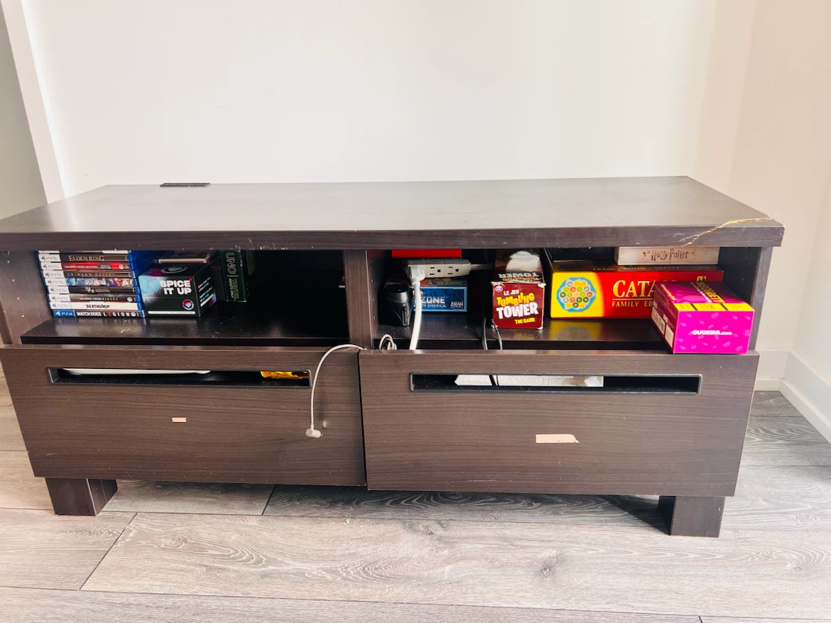 Dark Brown Modern Media Console