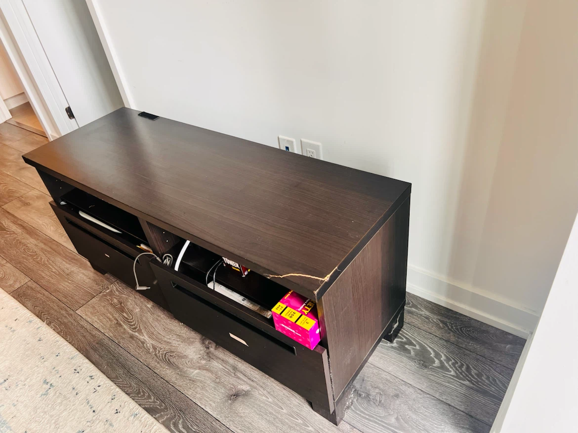 Dark Brown Modern Media Console - photo 2