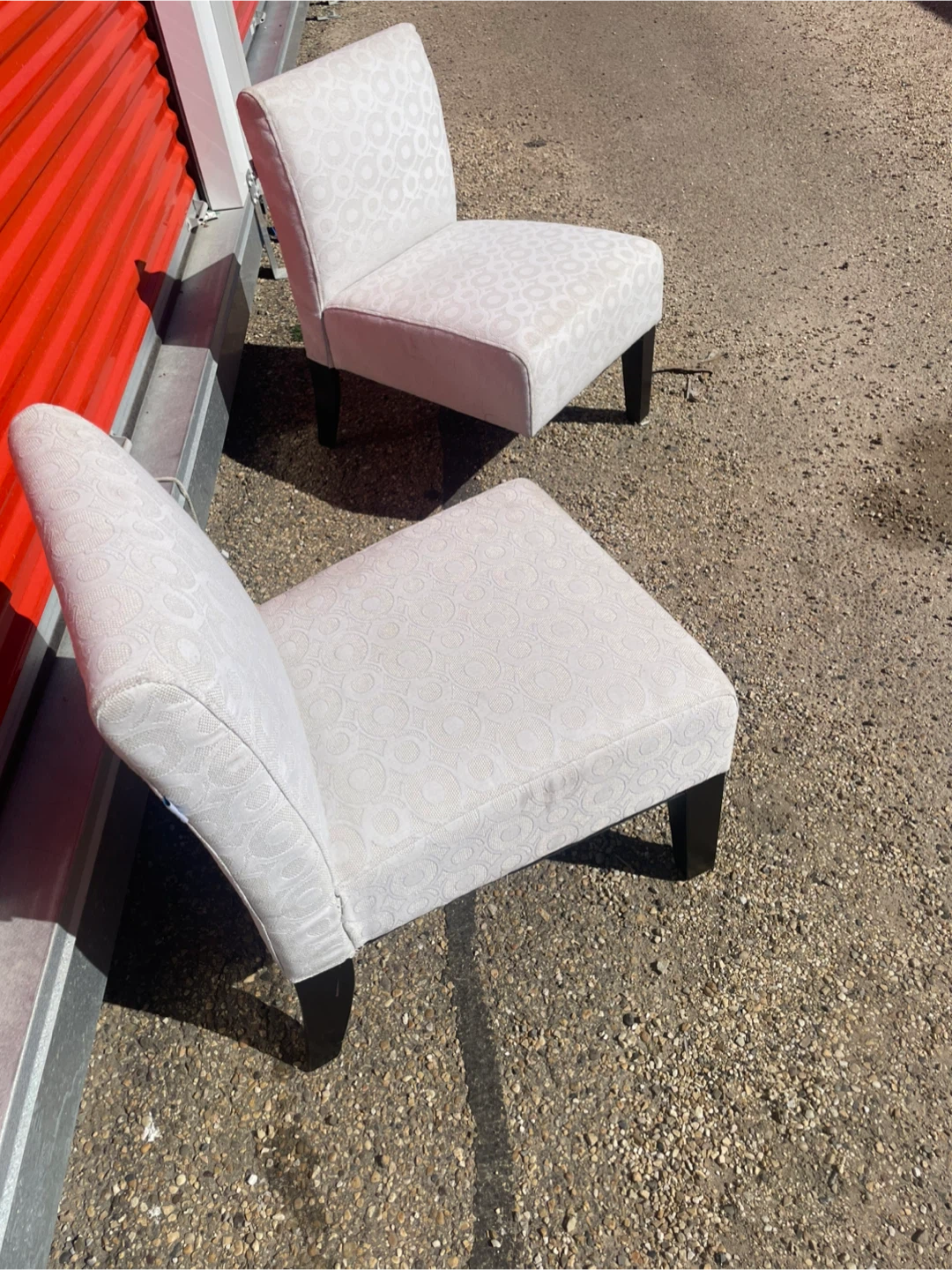 Set of Two Armless Accent Chairs - photo 3