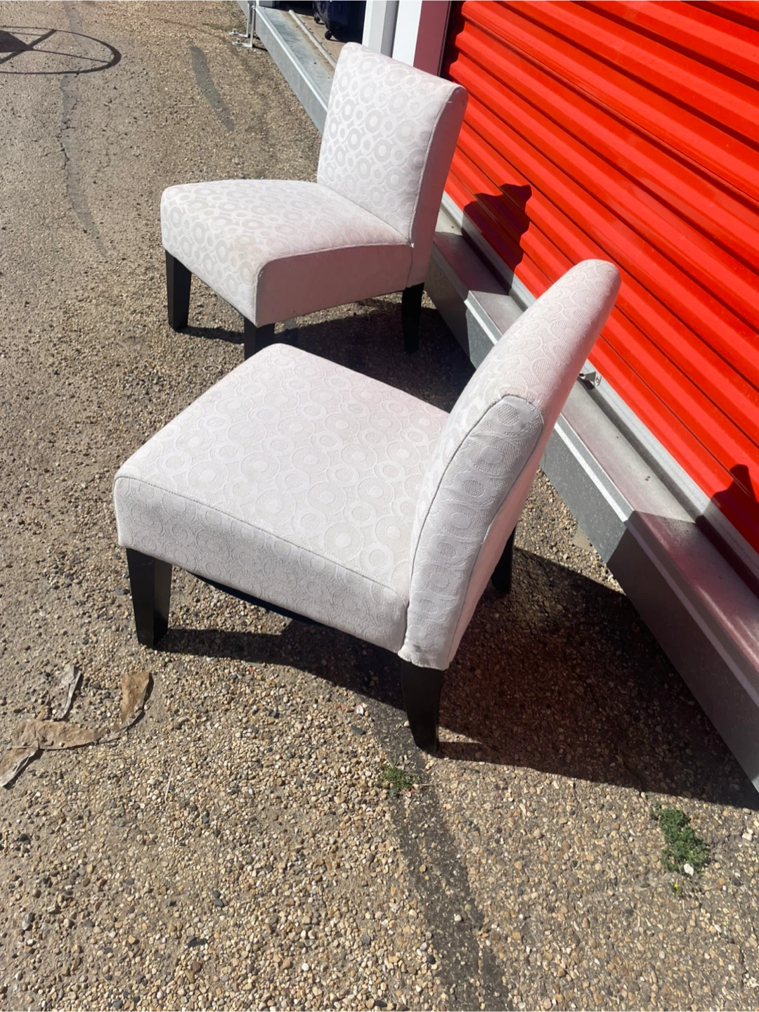 Set of Two Armless Accent Chairs - photo 4