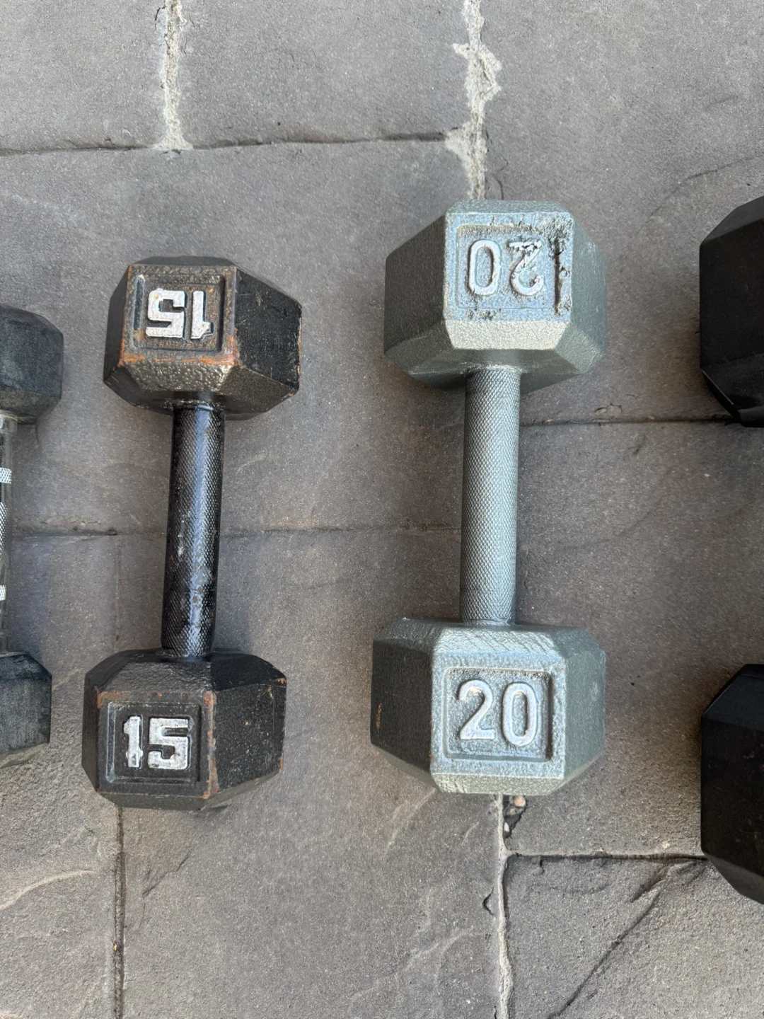 Hex Dumbbells - 5, 15, 20, 35 lb pairs - photo 3