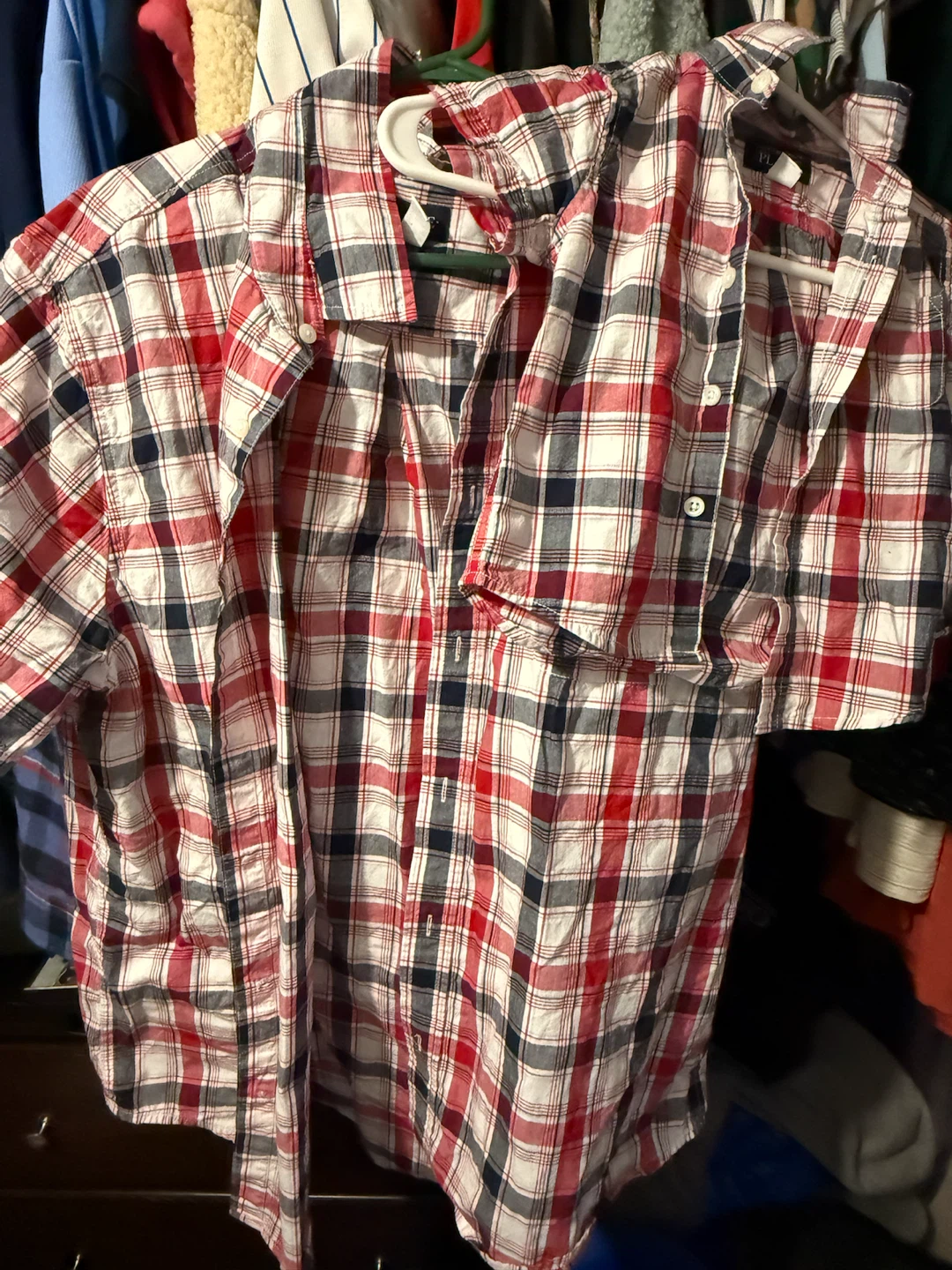 Plaid Short-Sleeve Shirt