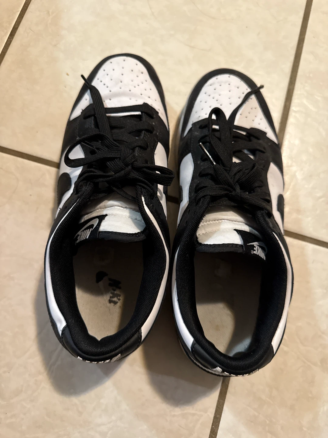 Men Nike Dunk Low Black and White