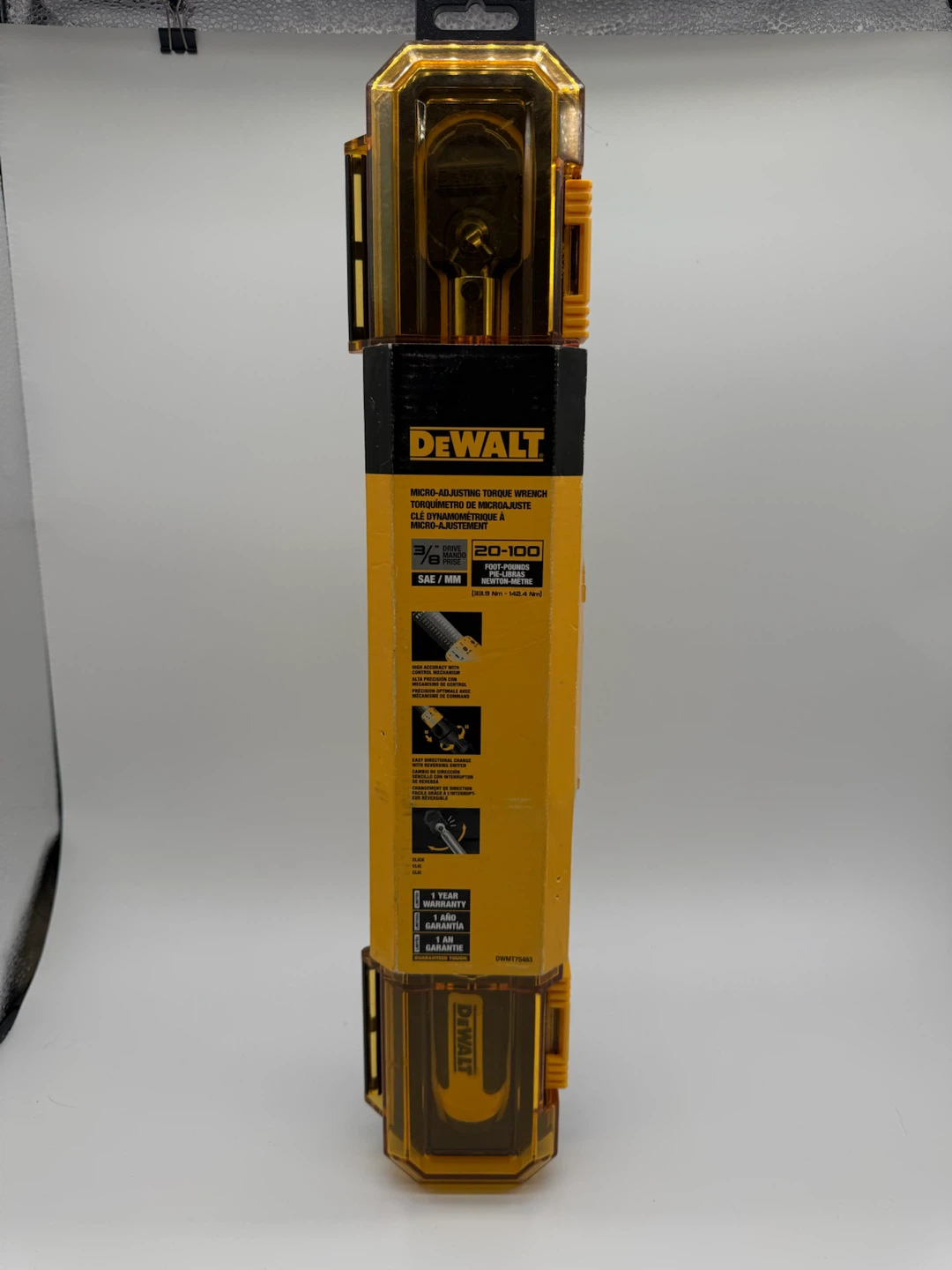DEWALT 3/8-inch Micrometer Torque Wrench DWMT75463