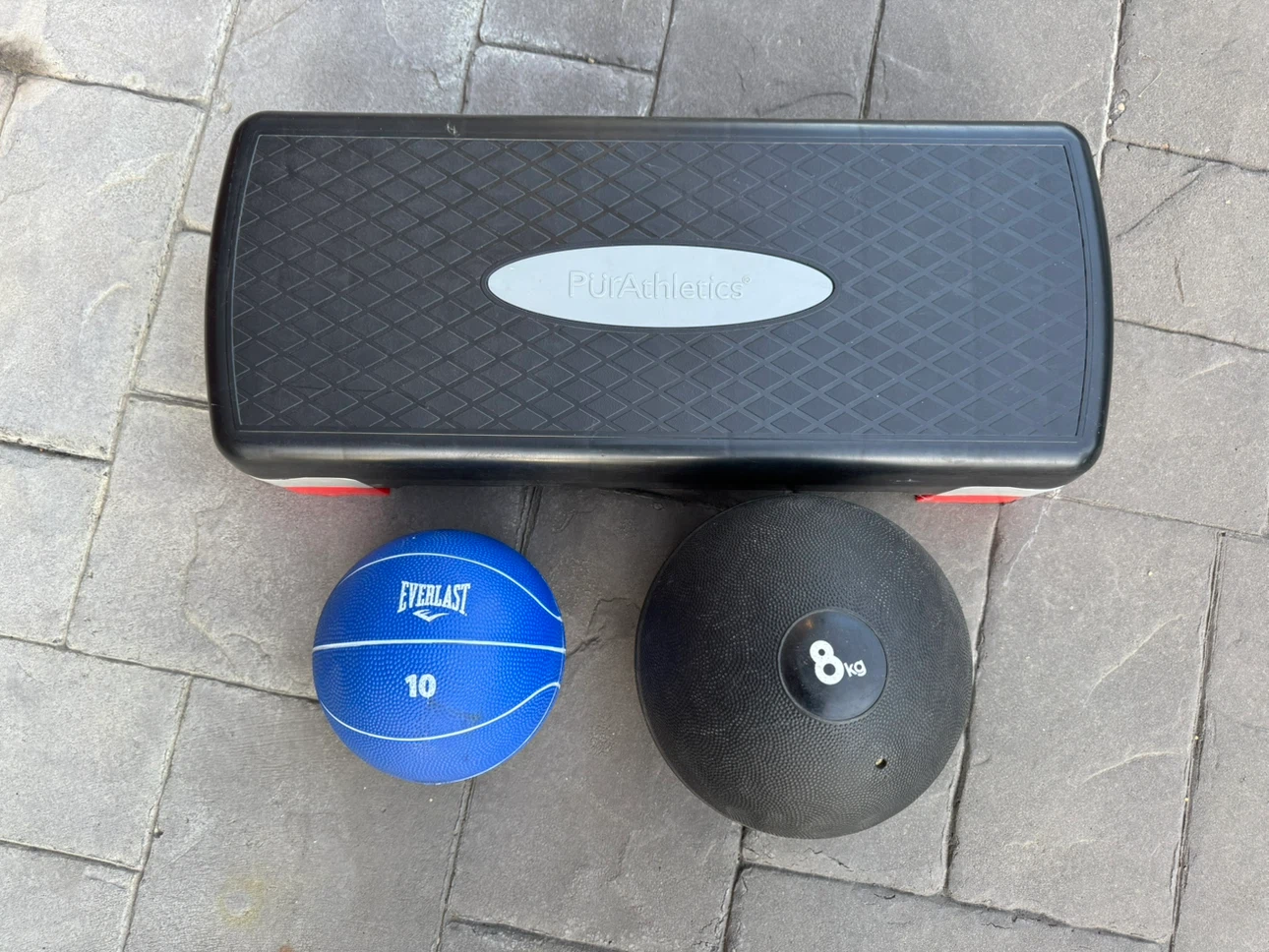 Fitness Step Platform with Workout Balls