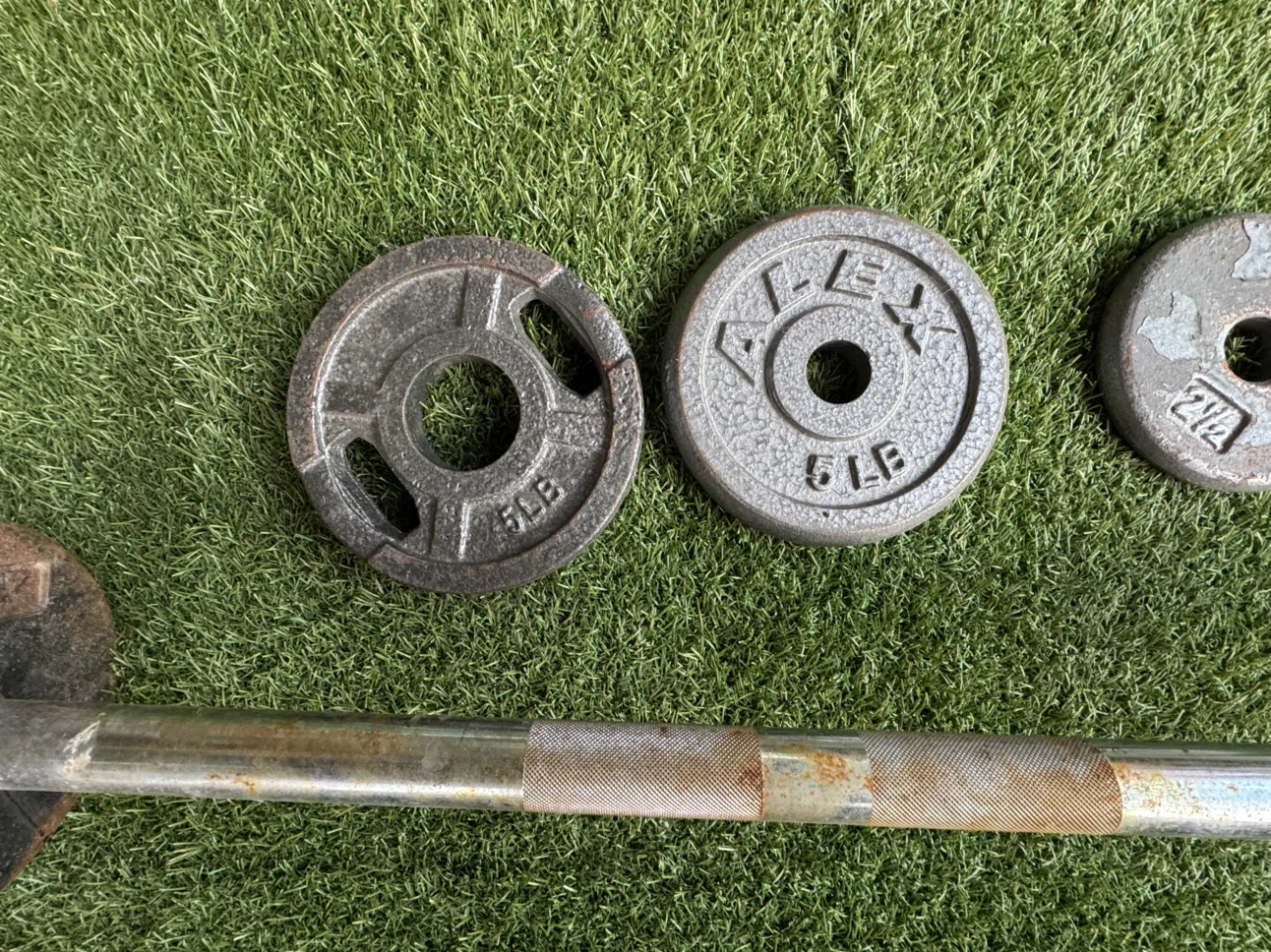 Weight Barbell Set with Dumbbell Plates - photo 2