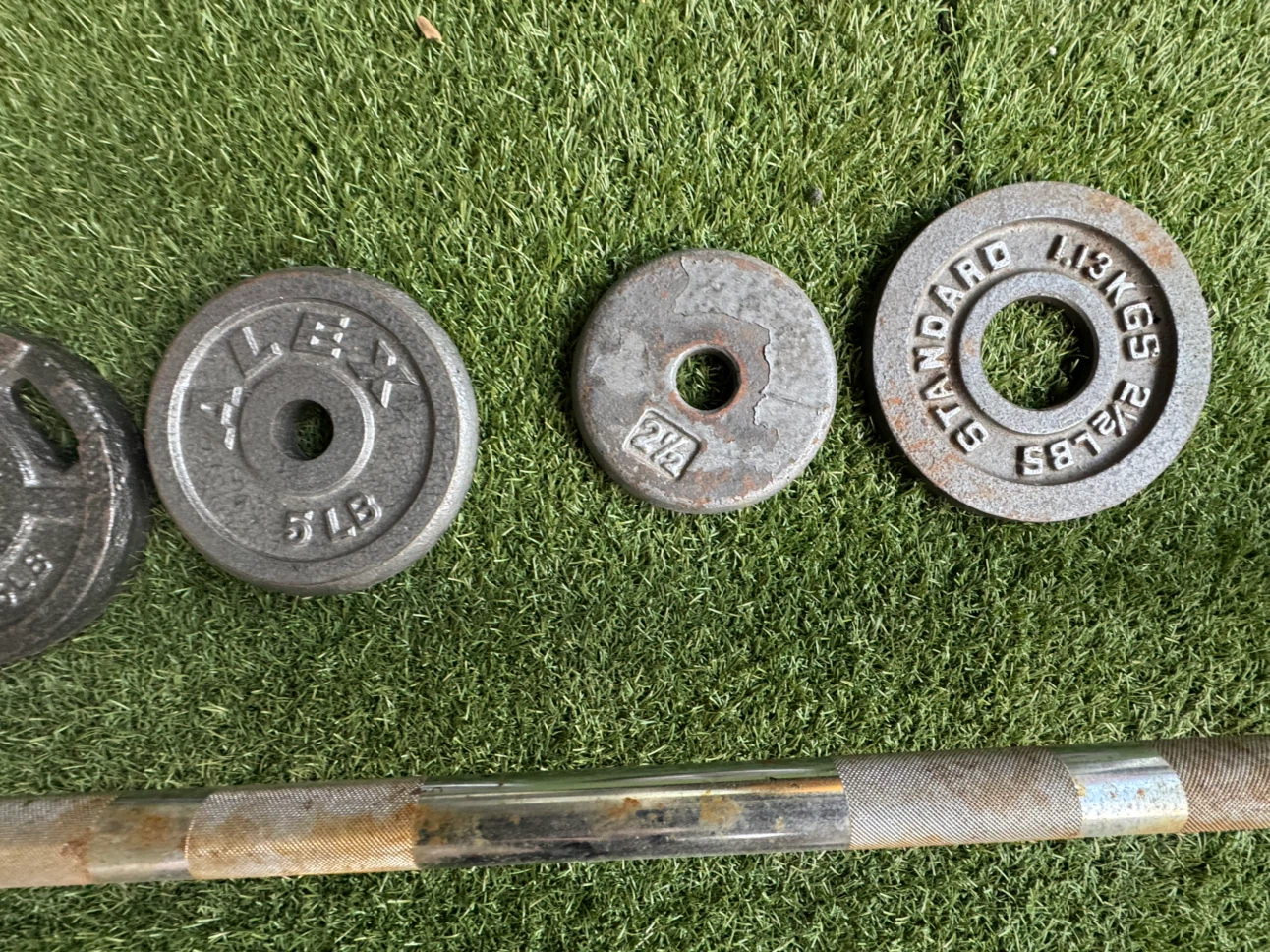 Weight Barbell Set with Dumbbell Plates - photo 3