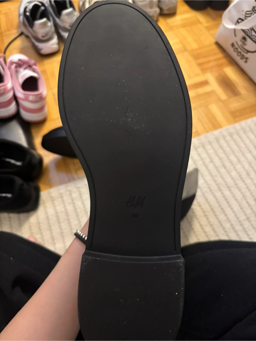 H&M Black Knee-High Boots Size 40 - photo 2