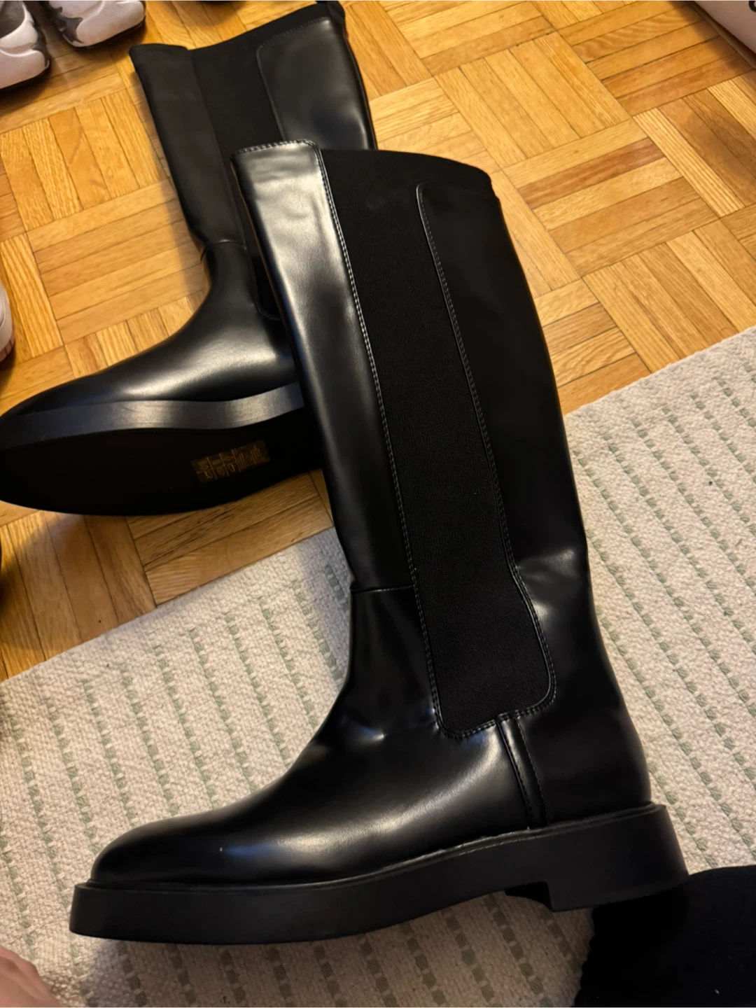 H&M Black Knee-High Boots Size 40 - photo 3