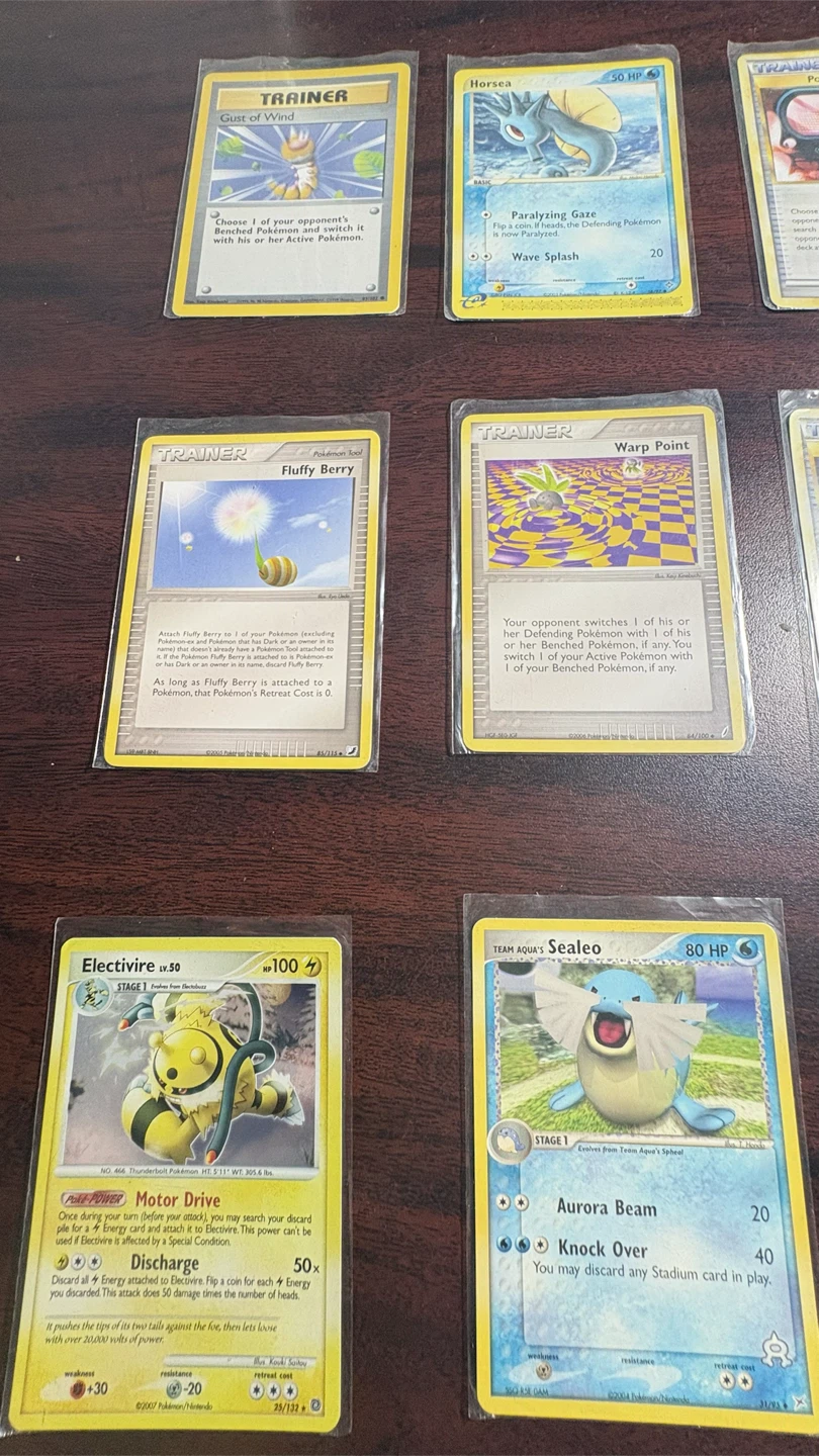 Assorted Vintage Pokemon Trading Cards