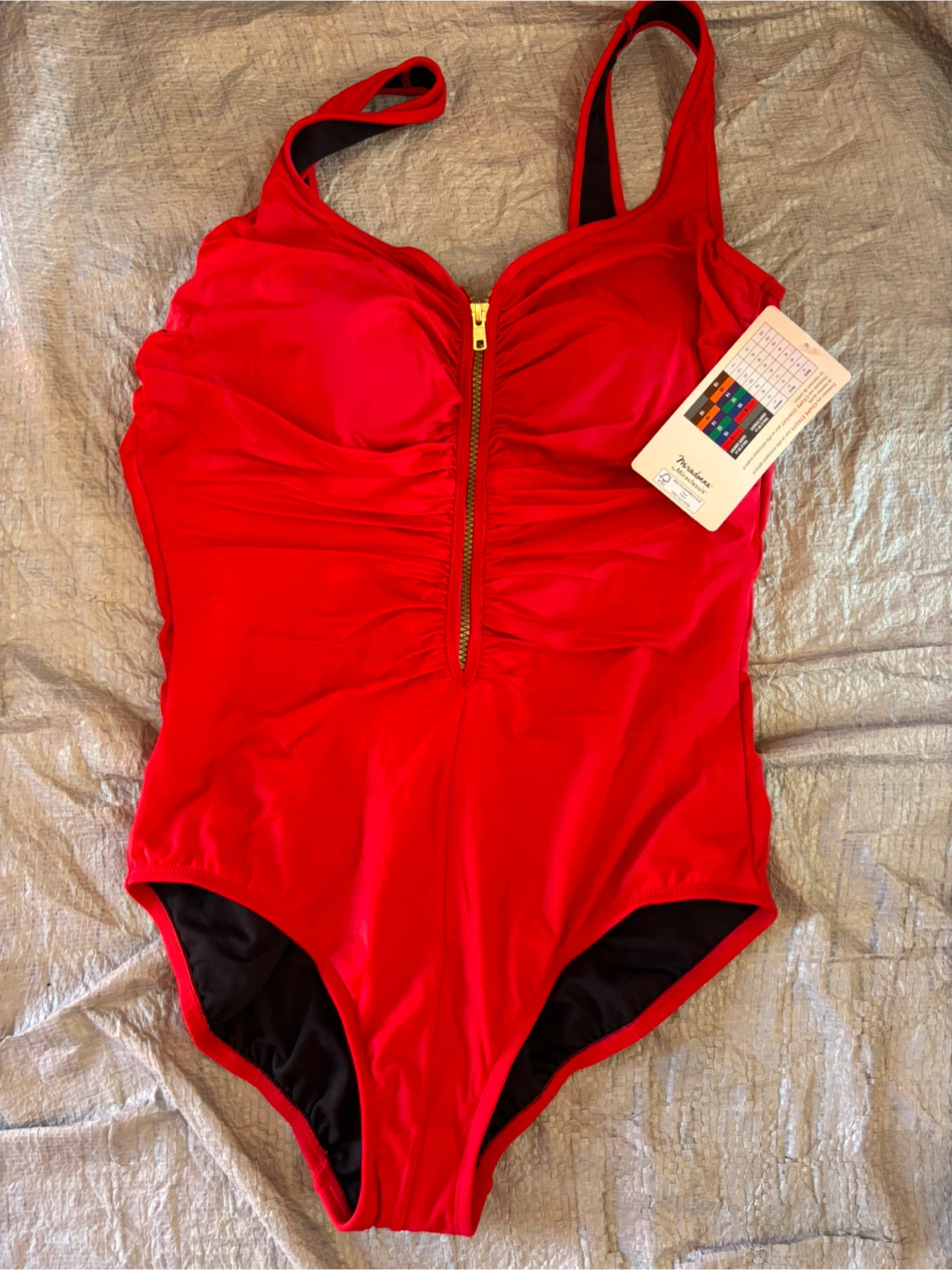 Miradonna by Miraclesuit Red One-Piece Swimsuit 16