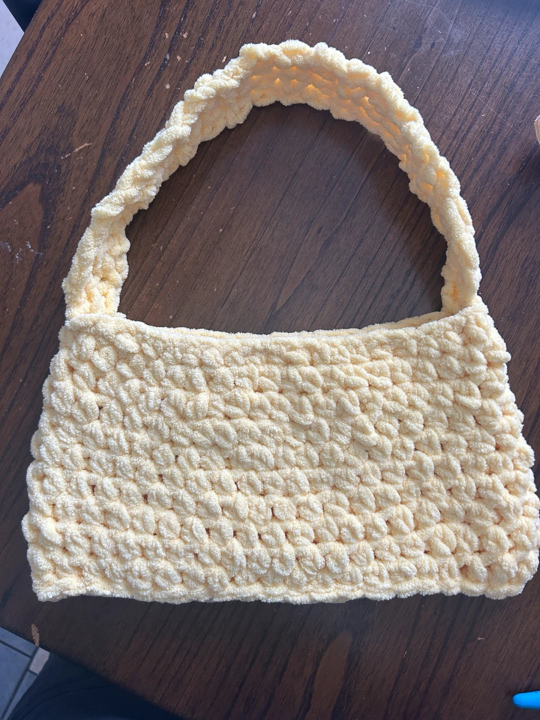 Handmade Yellow Crochet Purse