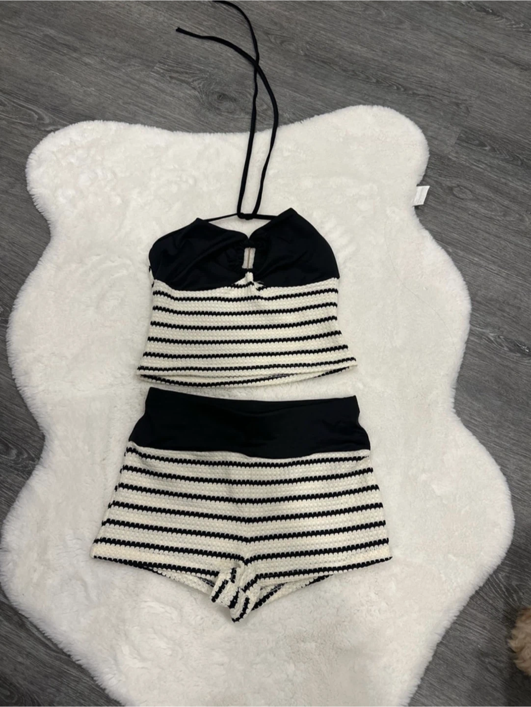 Striped tankini Set