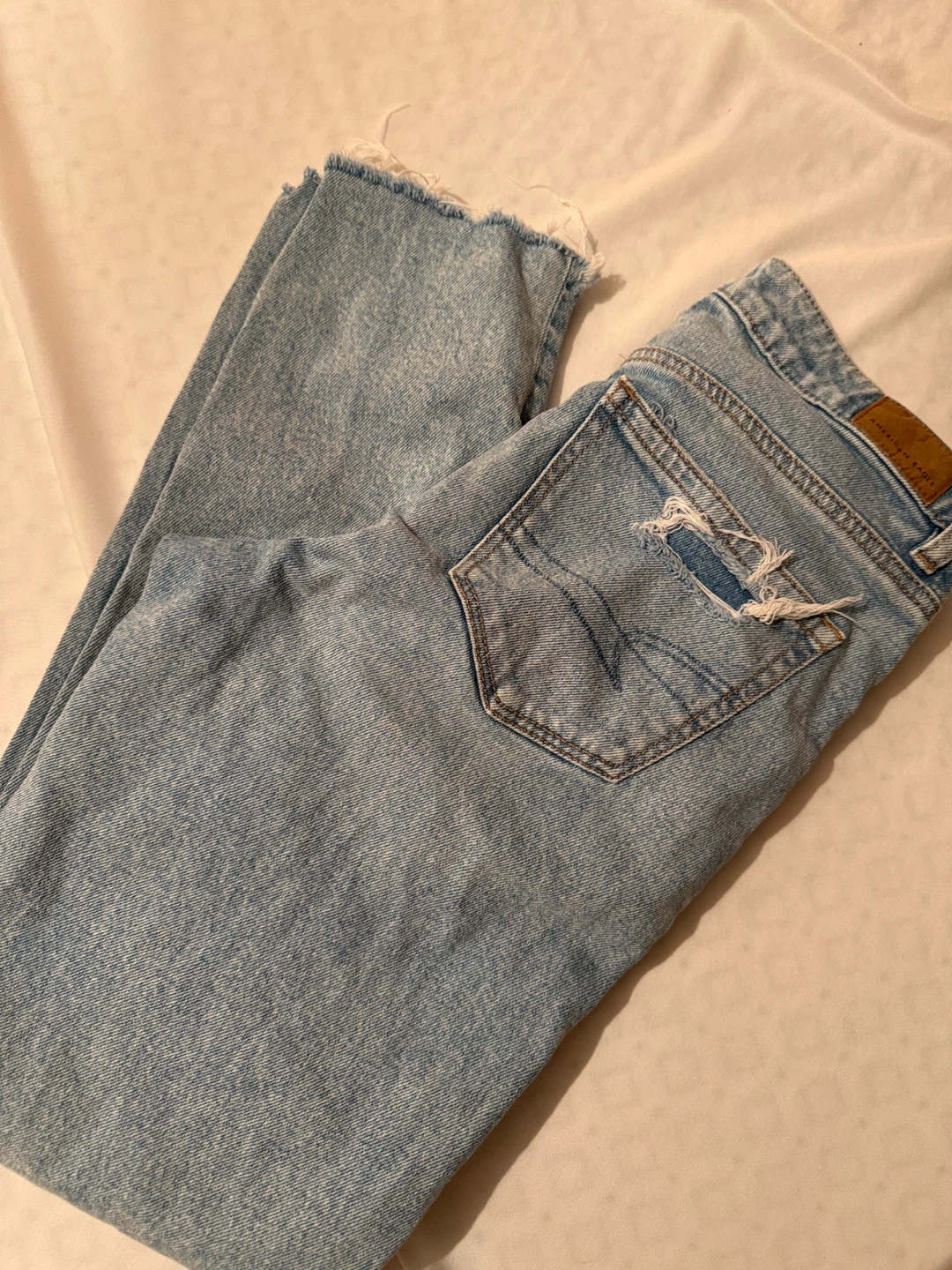 American Eagle Distressed Straight Jeans