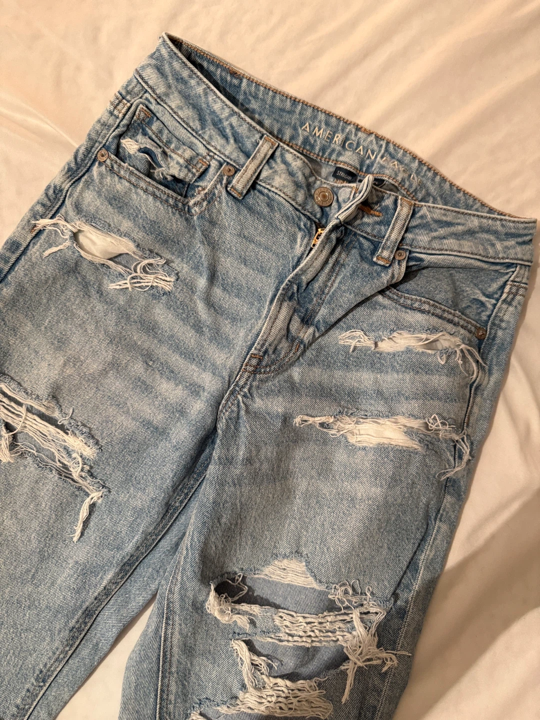 American Eagle Distressed Straight Jeans - photo 3