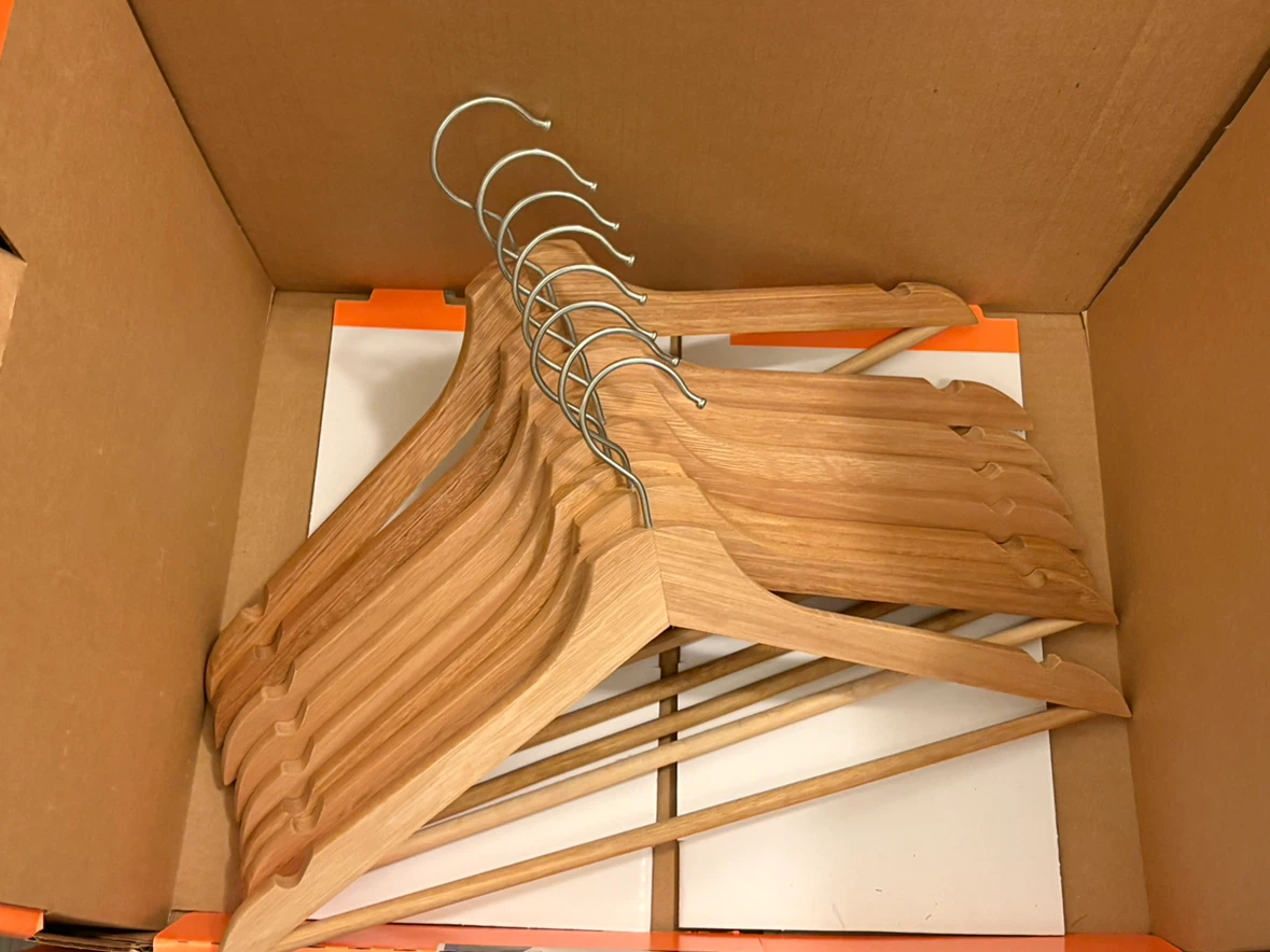 Wooden Clothes Hangers (Set of 8)
