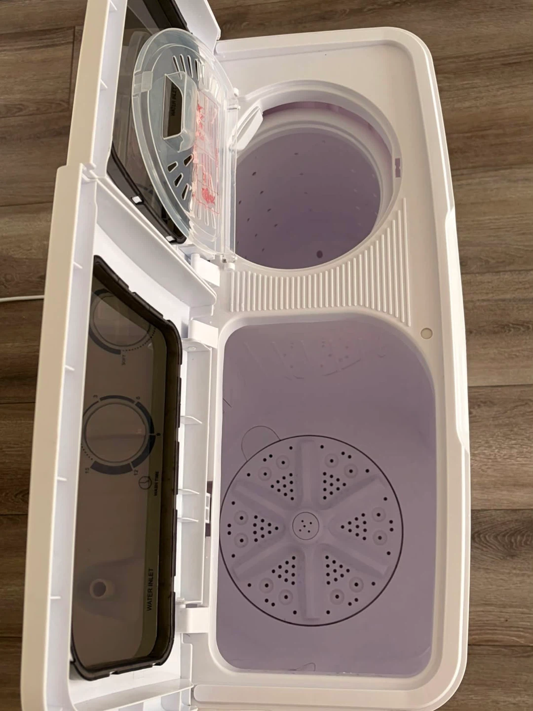 White Portable Twin Tub Washing Machine - photo 5