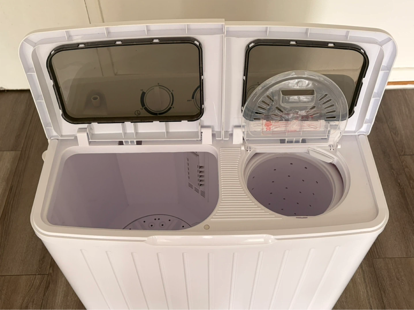 White Portable Twin Tub Washing Machine - photo 4